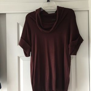 The Limited short sleeve cowl neck sweater